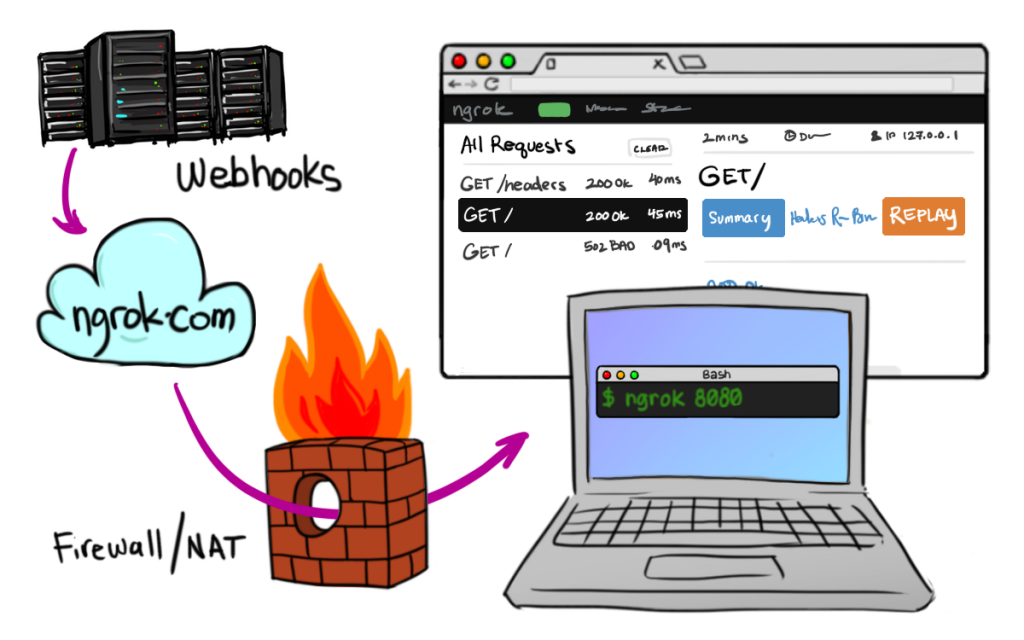 How to Send Data from Webhooks to Localhost with Ngrok